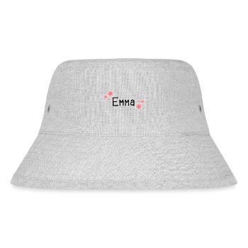 Name - Emma - Stanley/Stella recycelter Bucket Hat - Grau meliert - Vorne