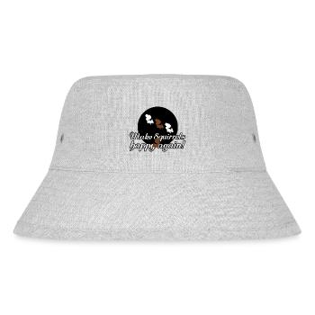 Eichhörnchen Tiere Liebe Tierfreund Sprüche - Stanley/Stella recycelter Bucket Hat - Grau meliert - Vorne