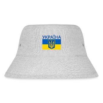 Ukraine - Stanley/Stella Recycled Bucket Hat - heather grey - Front
