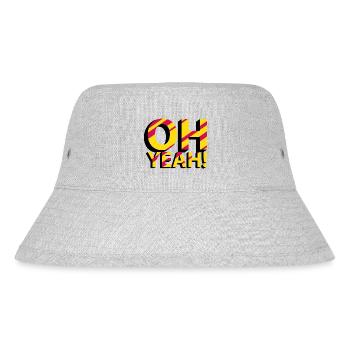 OH YEAH! - Stanley/Stella recycelter Bucket Hat - Grau meliert - Vorne