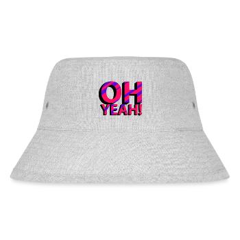 OH YEAH! - Stanley/Stella recycelter Bucket Hat - Grau meliert - Vorne
