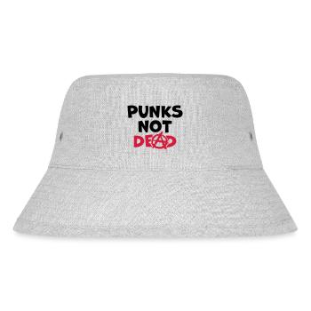 Quote punks not dead - Stanley/Stella Recycled Bucket Hat - heather grey - Front