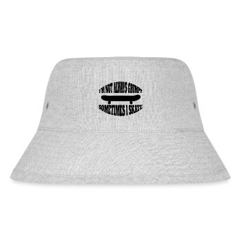 Skateboard Skaten Skateboarding Skater Longboard - Stanley/Stella recycelter Bucket Hat - Grau meliert - Vorne