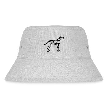 Hund Dog - Stanley/Stella recycelter Bucket Hat - Grau meliert - Vorne