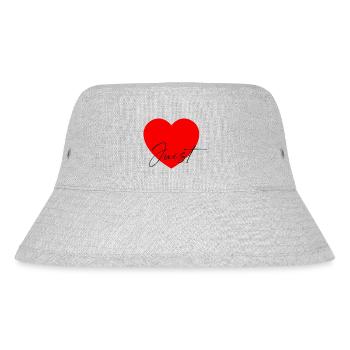 i Love Juist - Stanley/Stella recycelter Bucket Hat - Grau meliert - Vorne