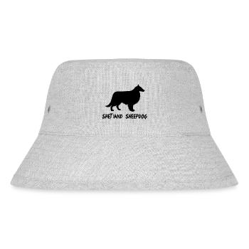 Dog Hund - Stanley/Stella recycelter Bucket Hat - Grau meliert - Vorne