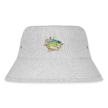 Chamäleon - Stanley/Stella recycelter Bucket Hat - Grau meliert - Vorne