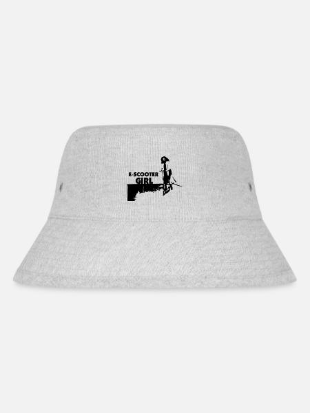 E-Scooter E-Roller Scooter - Stanley/Stella recycelter Bucket Hat - Grau meliert