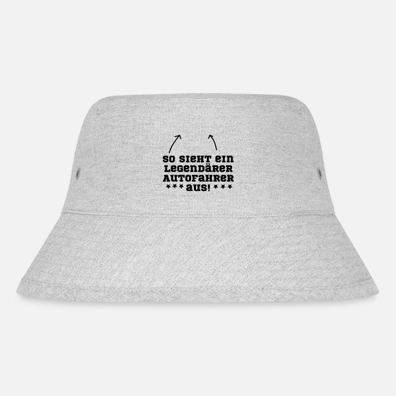 Autofahrer - Stanley/Stella recycelter Bucket Hat - Grau meliert