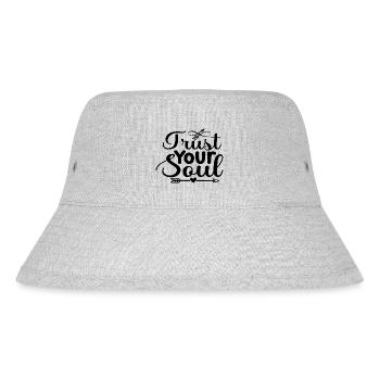 Trust Your Soul - Stanley/Stella recycelter Bucket Hat - Grau meliert - Vorne