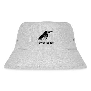 Guardians of nature #Grünreiher #savethebirds - Stanley/Stella Recycled Bucket Hat - heather grey - Front