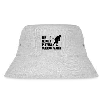 Eishockeyspieler Eishockey Hockeyfan Eishockeyteam - Stanley/Stella recycelter Bucket Hat - Grau meliert - Vorne