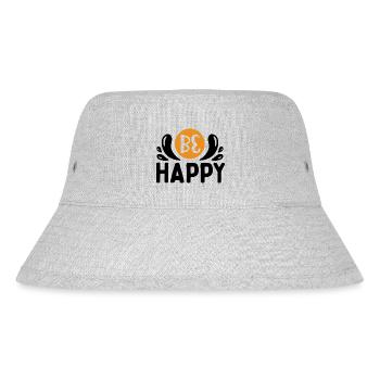 Design Be happy - Bob recyclé Stanley/Stella - gris chiné - Devant