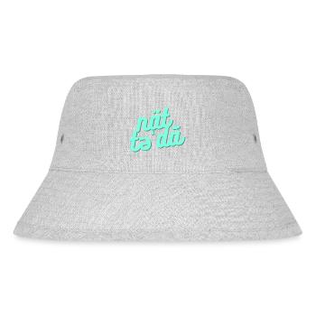 Nicht heute / not today - Stanley/Stella recycelter Bucket Hat - Grau meliert - Vorne
