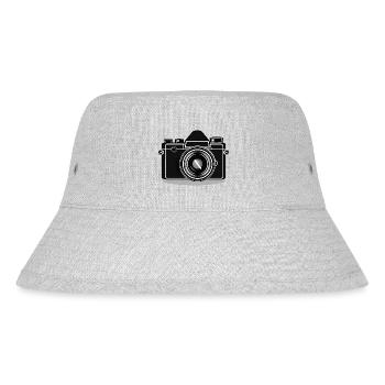 Kamera, Vintage Kamera, , Alte Kamera, Old - Stanley/Stella recycelter Bucket Hat - Grau meliert - Vorne