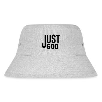 Just God - Stanley/Stella recycelter Bucket Hat - Grau meliert - Vorne