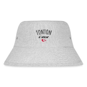 tonton d amour / cadeau humour tonton - Bob recyclé Stanley/Stella - gris chiné - Devant