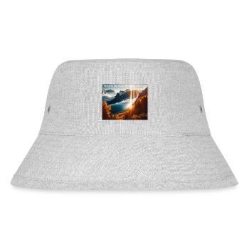 The earth has music for those who listen - Stanley/Stella recycelter Bucket Hat - Grau meliert - Vorne