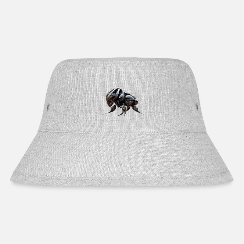 Elefanten Kaefer Roboter - Stanley/Stella recycelter Bucket Hat - Grau meliert