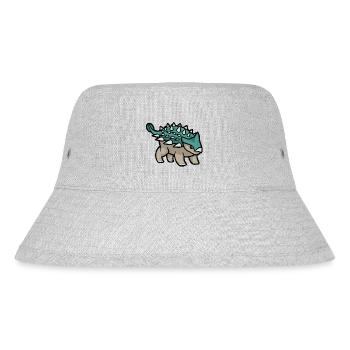 Spikey Boi, süßer Ankylosaurus, Dino, Dinosaurier - Stanley/Stella recycelter Bucket Hat - Grau meliert - Vorne