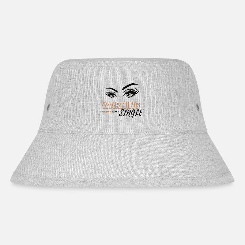 Frisch gebackene Single Frau - Stanley/Stella recycelter Bucket Hat - Grau meliert