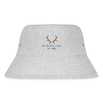 Mei Dirndl is z'kloa für zwoa - Bayern - Stanley/Stella recycelter Bucket Hat - Grau meliert - Vorne