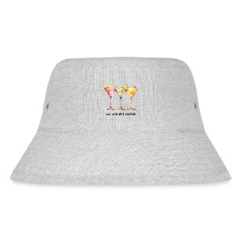 Funny saying: Save water - Drink cocktails - Stanley/Stella Recycled Bucket Hat - heather grey - Front