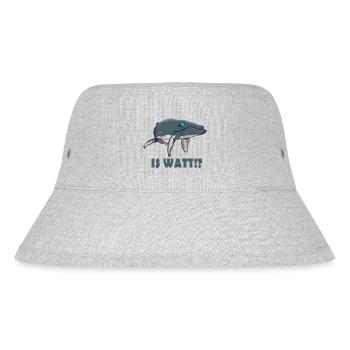 Is Watt!? - Stanley/Stella recycelter Bucket Hat - Grau meliert - Vorne