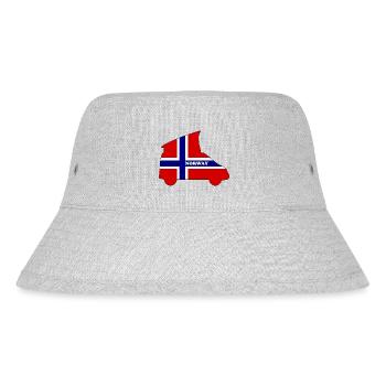 Norway Campingbus Contour - Stanley/Stella Recycled Bucket Hat - heather grey - Front