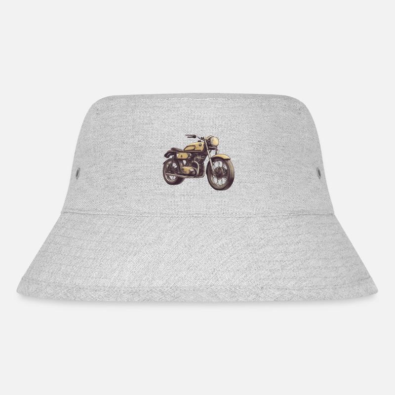 a cool bike from the 90s - Stanley/Stella recycelter Bucket Hat - Grau meliert