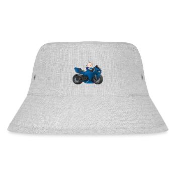 Motor-Junge - Stanley/Stella recycelter Bucket Hat - Grau meliert - Vorne