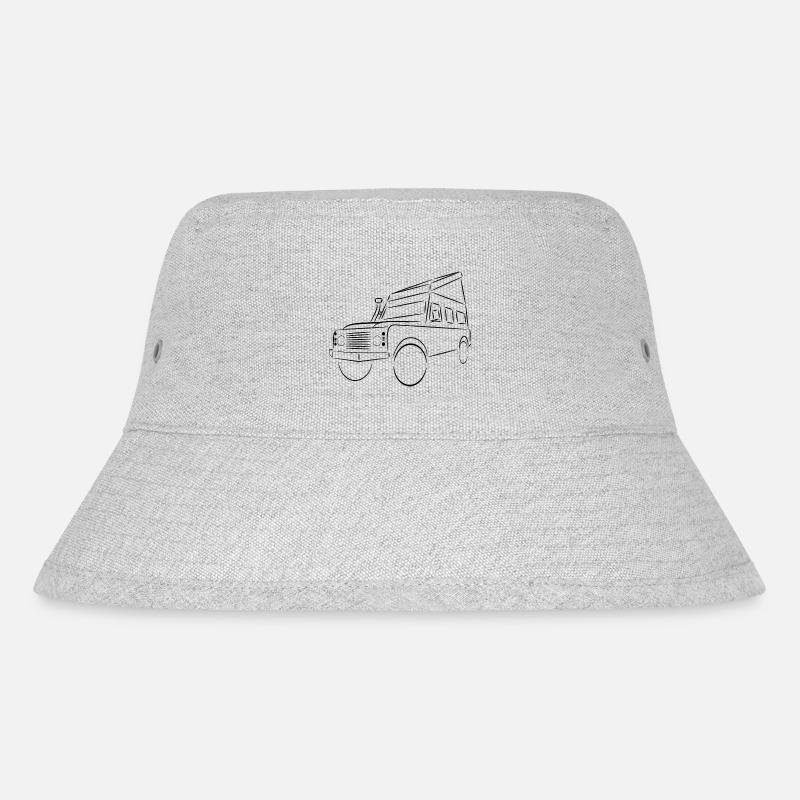 Defender mit Hubdach - Stanley/Stella recycelter Bucket Hat - Grau meliert