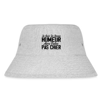 Je Suis De Bonne Humeur Alors Faites Pas Chier - Bob recyclé Stanley/Stella - gris chiné - Devant