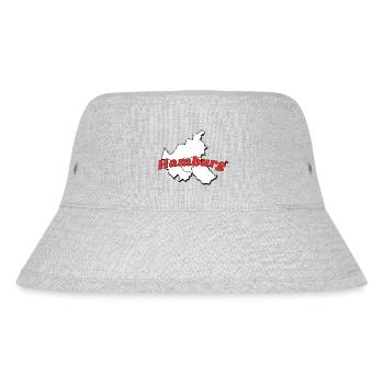 Hamburg - Stanley/Stella recycelter Bucket Hat - Grau meliert - Vorne