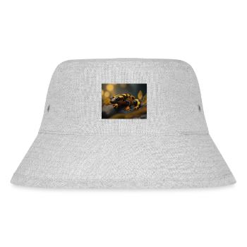 Cute animals doing hibernation – fire salamander - Stanley/Stella Recycled Bucket Hat - heather grey - Front