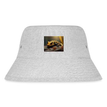 Cute animals doing hibernation – fire salamander - Stanley/Stella Recycled Bucket Hat - heather grey - Front