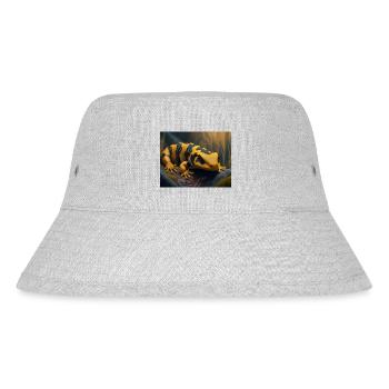 Cute animals doing hibernation – fire salamander - Stanley/Stella Recycled Bucket Hat - heather grey - Front