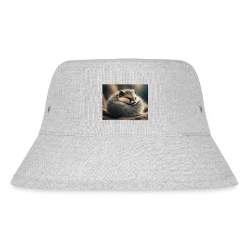 Cute animals doing hibernation – dormouse - Stanley/Stella Recycled Bucket Hat - heather grey - Front