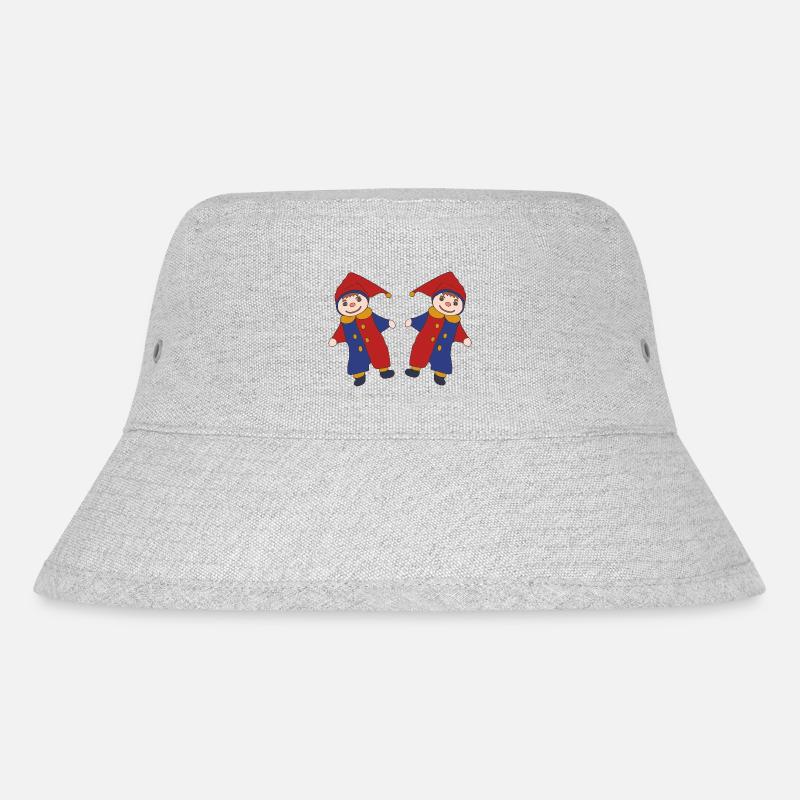 kasper doppelt - Stanley/Stella recycelter Bucket Hat - Grau meliert