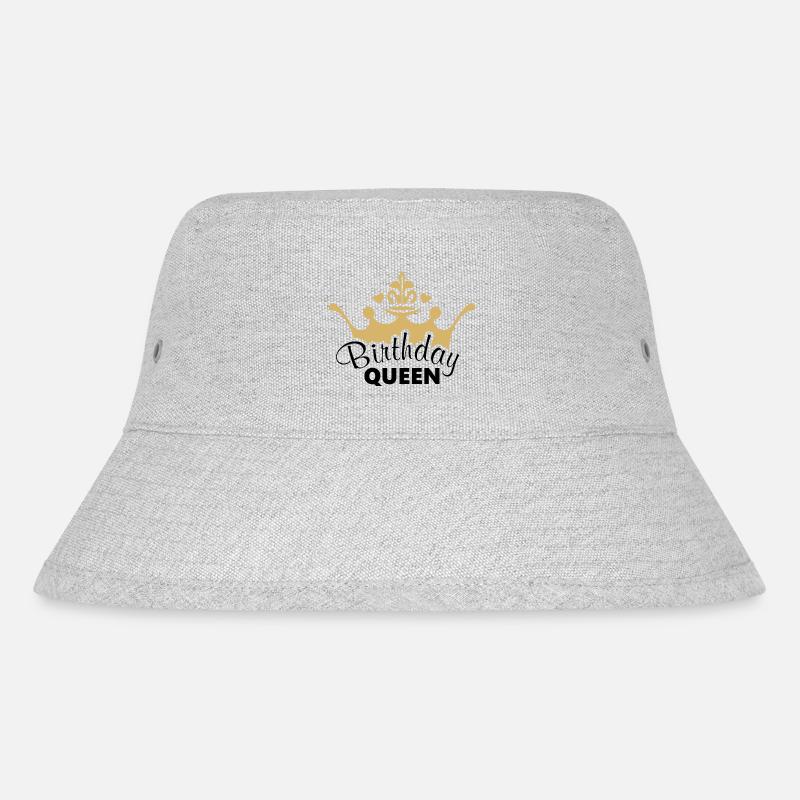 Geburtstagskönigin - Stanley/Stella recycelter Bucket Hat - Grau meliert