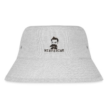 Nietzsche - Stanley/Stella recycelter Bucket Hat - Grau meliert - Vorne