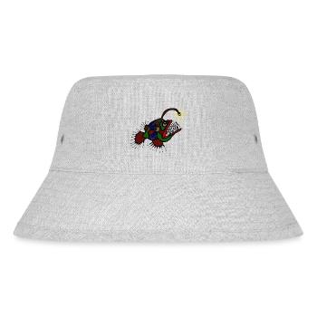 anglerFisch - Stanley/Stella recycelter Bucket Hat - Grau meliert - Vorne