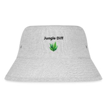 league legend Jungle Diff Schwarz - Stanley/Stella recycelter Bucket Hat - Grau meliert - Vorne
