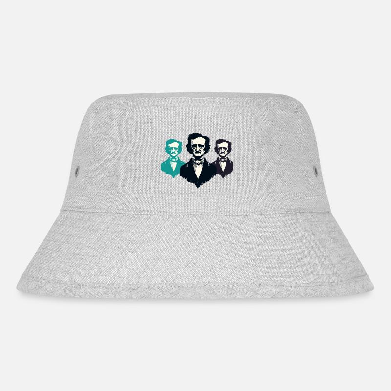 Edgar Allan Poe - Stanley/Stella recycelter Bucket Hat - Grau meliert
