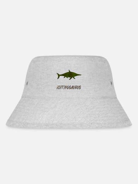 Ichthyosaurus - Stanley/Stella recycelter Bucket Hat - Grau meliert