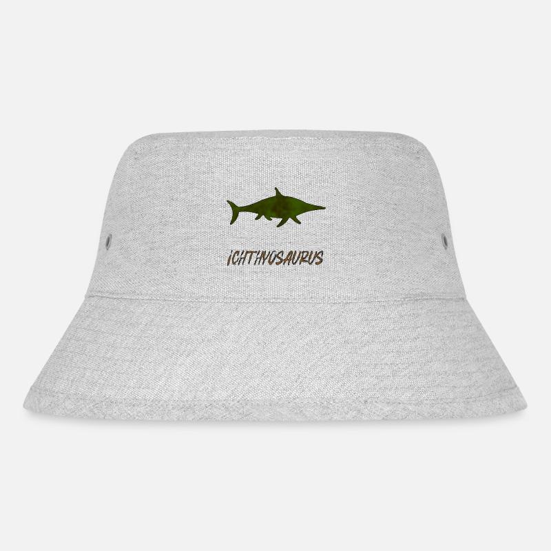 Ichthyosaurus - Stanley/Stella recycelter Bucket Hat - Grau meliert