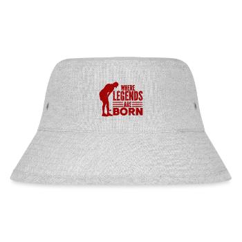Golf - Golfclub Goldspieler Birdie Elite Luxus - Stanley/Stella recycelter Bucket Hat - Grau meliert - Vorne