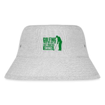 Golf - Golfclub Goldspieler Birdie Elite Luxus - Stanley/Stella recycelter Bucket Hat - Grau meliert - Vorne