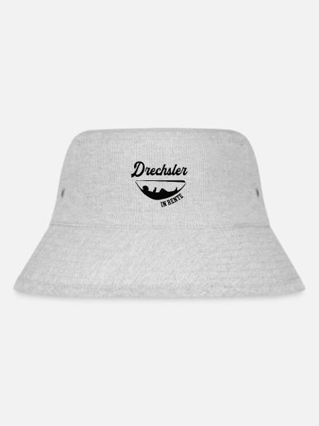 Drechsler in Rente Rentenbeginn Drechslerei Chef - Stanley/Stella recycelter Bucket Hat - Grau meliert