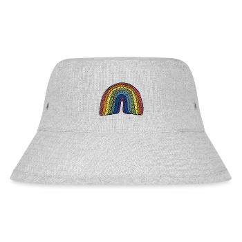 Big Rainbow - Stanley/Stella Recycled Bucket Hat - heather grey - Front